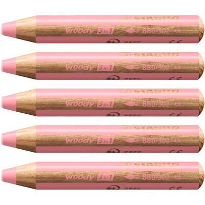 Stabilo - Buntstift 880 Woody 3 in 1 Pastell Rosa - Buntstifte Stabilo - Buntstift 880 Woody 3 in 1 Pastell Rosa - Buntstifte