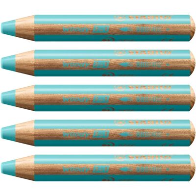 Stabilo - Kleurpotlood 880 woody 3 in 1 pastel blauw - Pastellblå - Colored pencil Stabilo - Kleurpotlood 880 woody 3 in 1 pastel blauw - Pastellblå - Colored pencil