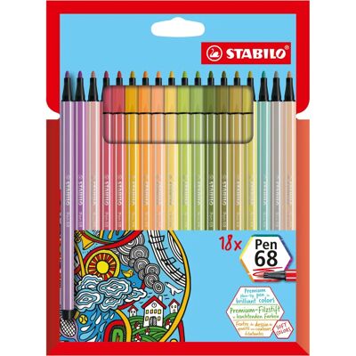 STABILO Pen 68 Penna a feltro multicolore - Penna STABILO Pen 68 Penna a feltro multicolore - Penna