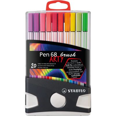 STABILO Premium-Filzstift mit Pinselspitze - Pen 68 brush - 20er Set STABILO Premium-Filzstift mit Pinselspitze - Pen 68 brush - 20er Set