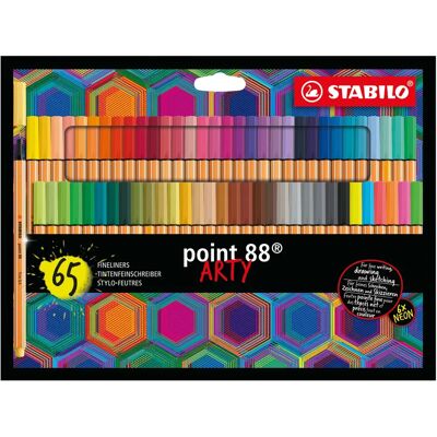 STABILO Point 88 ARTY Mehrfarbiger Fineliner - 65 Stück - Schreib- & Zeichengerät STABILO Point 88 ARTY Mehrfarbiger Fineliner - 65 Stück - Schreib- & Zeichengerät