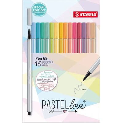 Stabilo Pastellmarker Set - 15 Farben - Zeichenutensilien Stabilo Pastellmarker Set - 15 Farben - Zeichenutensilien