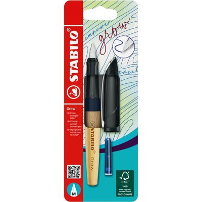 STABILO Grow Stylo Plume - Prune, Bleu - Stylo plume - Publicité STABILO Grow Stylo Plume - Prune, Bleu - Stylo plume - Publicité