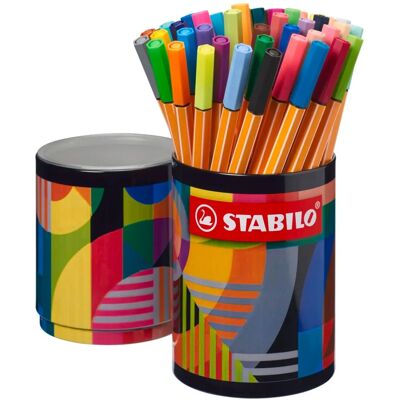 Set de 45 colores STABILO Point 88 - 0,4 mm - Fabricado en Alemania Set de 45 colores STABILO Point 88 - 0,4 mm - Fabricado en Alemania
