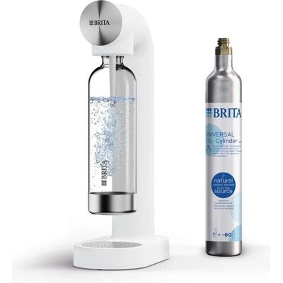 Brita Sodaone Wassersprudler - Wasser, Kohlensäure, Weiß Brita Sodaone Wassersprudler - Wasser, Kohlensäure, Weiß
