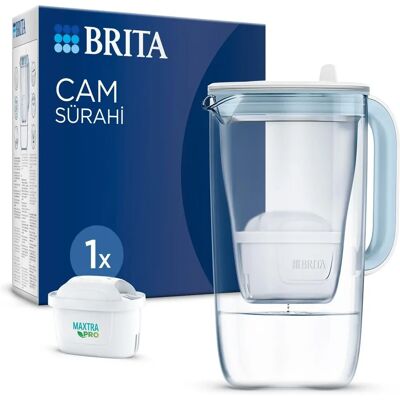 BRITA Glaskaraffe Maxtra Pro Blau - 2,5L BRITA Glaskaraffe Maxtra Pro Blau - 2,5L