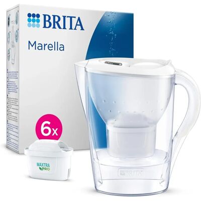 Brita Marella Vit 2,4L Vattenfilterkanna - Allt-i-ett Brita Marella Vit 2,4L Vattenfilterkanna - Allt-i-ett