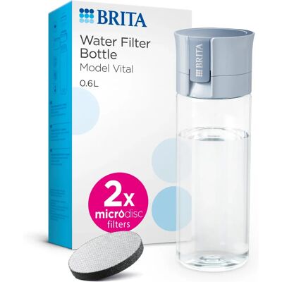 Brita Blue 600ml MicroDisc Water Filter Bottle Brita Blue 600ml MicroDisc Water Filter Bottle