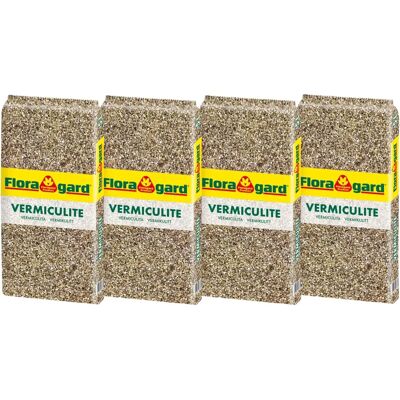 FLORAGARD - Vermiculite - 4 x 5 Liter - braun - Bodenverbesserer FLORAGARD - Vermiculite - 4 x 5 Liter - braun - Bodenverbesserer