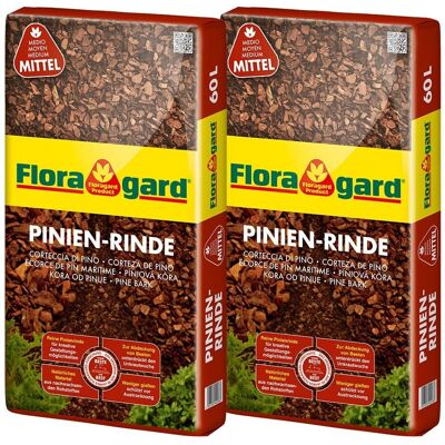 Floragard Pinienrinde - Natürlicher Mulch - 2x60L Floragard Pinienrinde - Natürlicher Mulch - 2x60L