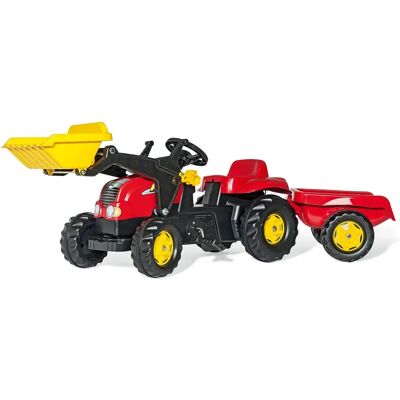 Tracteur Enfant Rolly Kid X à Pédales avec Remorque et Pelle - Tracteur à Pédales Tracteur Enfant Rolly Kid X à Pédales avec Remorque et Pelle - Tracteur à Pédales