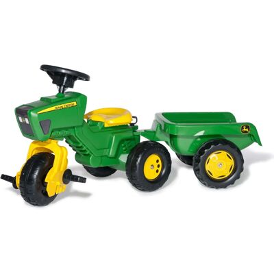 Rolly Toys John Deere Trio Trac - Volant électrique et remorque Rolly Toys John Deere Trio Trac - Volant électrique et remorque