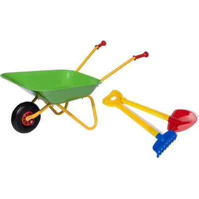 Rolly Toys Metall-Schubkarre mit Schaufel und Rechen - Spielzeug Schubkarre Rolly Toys Metall-Schubkarre mit Schaufel und Rechen - Spielzeug Schubkarre