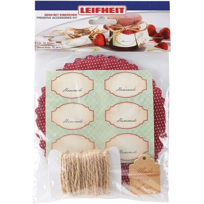 Set Decorativo Leifheit per Barattoli - Pastello Vintage - Fatto in Casa Set Decorativo Leifheit per Barattoli - Pastello Vintage - Fatto in Casa