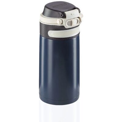 Mug de voyage Leifheit 350 ml - Acier inoxydable, Bleu, Noir - Publicité Mug de voyage Leifheit 350 ml - Acier inoxydable, Bleu, Noir - Publicité
