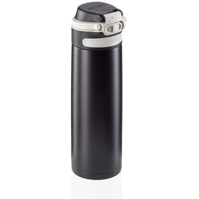 Tazza da Viaggio Leifheit - 600ml Isolamento Doppio - Nera Tazza da Viaggio Leifheit - 600ml Isolamento Doppio - Nera