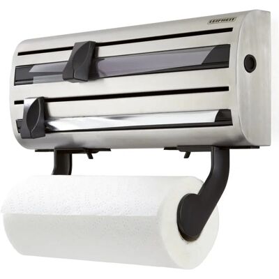 Leifheit - Parat Royal - Acero inoxidable - 3 rollos - portarrollos de pared Leifheit - Parat Royal - Acero inoxidable - 3 rollos - portarrollos de pared