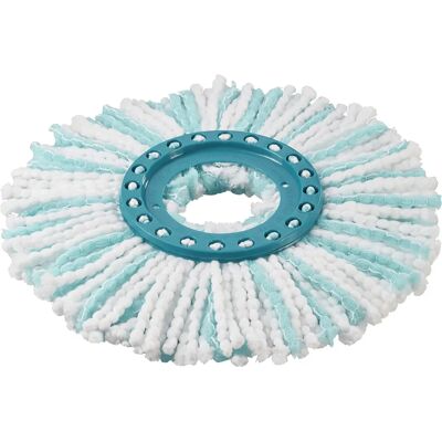 Leifheit 52104 Microvezel Mopkop - Turquoise & Wit - Mop Accessoire Leifheit 52104 Microvezel Mopkop - Turquoise & Wit - Mop Accessoire