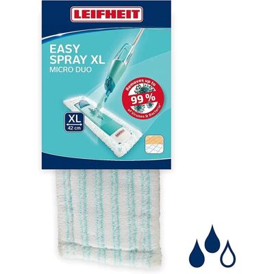 Leifheit Micro Duo Wischovertrek - 42cm, Microfiber, Hygiënisch Leifheit Micro Duo Wischovertrek - 42cm, Microfiber, Hygiënisch