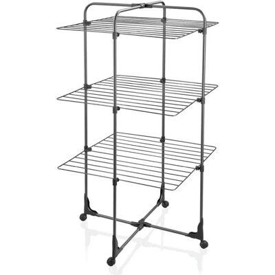 Sèche-linge Tour Classique Leifheit - Gain de place, 27m, Pliable - Noir - Séchoir Sèche-linge Tour Classique Leifheit - Gain de place, 27m, Pliable - Noir - Séchoir