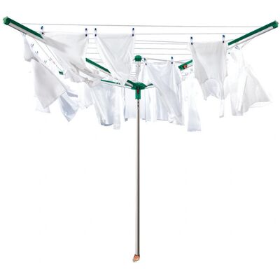 Leifheit Linomatic 500 Deluxe - Séchoir parapluie avec housse - Publicité Leifheit Linomatic 500 Deluxe - Séchoir parapluie avec housse - Publicité