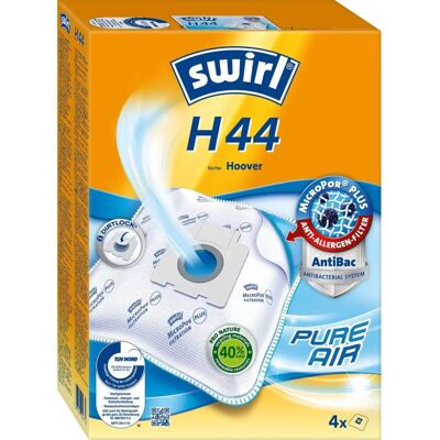 Sac d'aspirateur Swirl MicroPor Plus Anti-Allergènes - H 44 EcoPor - Publicité Sac d'aspirateur Swirl MicroPor Plus Anti-Allergènes - H 44 EcoPor - Publicité