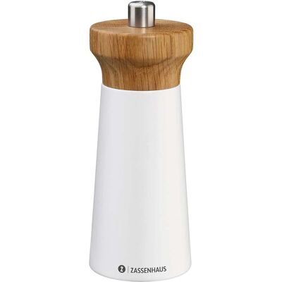 Zassenhaus Westerland Pepparmølj 14cm Ek / Vit Zassenhaus Westerland Pepparmølj 14cm Ek / Vit