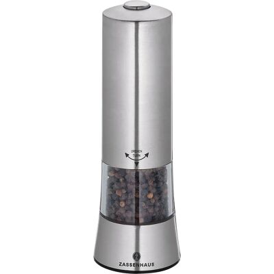 Zassenhaus Gera Pepper Grinder - Electric Stainless Steel Zassenhaus Gera Pepper Grinder - Electric Stainless Steel