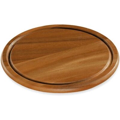 Zassenhaus 055078 Cheese Dish - Round Acacia Wood Plate Zassenhaus 055078 Cheese Dish - Round Acacia Wood Plate