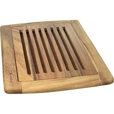 Zassenhaus Brödskärbräda av akaciaträ - Hållbar, antibakteriell, 42x28cm Zassenhaus Brödskärbräda av akaciaträ - Hållbar, antibakteriell, 42x28cm