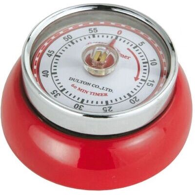 Timer da Cucina Zassenhaus 072327 - Meccanico, Rosso, 60 Min, Stile Retro Timer da Cucina Zassenhaus 072327 - Meccanico, Rosso, 60 Min, Stile Retro