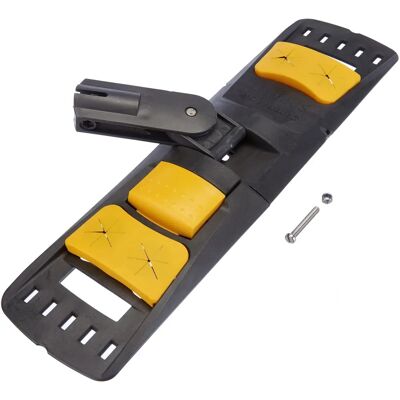 Vermop SPRINT PLUS Faltbarer Moppeträger - 40cm, für Wischtücher, Wiederverwendbar, Gelb & Grau Vermop SPRINT PLUS Faltbarer Moppeträger - 40cm, für Wischtücher, Wiederverwendbar, Gelb & Grau