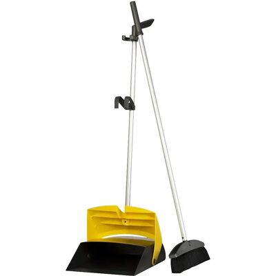 Vermop - Kehrset, Besen und Kehrschaufel, anthrazit/gelb Vermop - Kehrset, Besen und Kehrschaufel, anthrazit/gelb