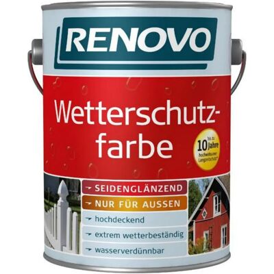 Peinture Imperméable Blanche RENOVO - Brillance satinée - Extérieur - Publicité Peinture Imperméable Blanche RENOVO - Brillance satinée - Extérieur - Publicité