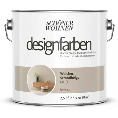 SCHÖNER WOHNEN Weiches Strandbeige Nr. 9 - Wandfarbe SCHÖNER WOHNEN Weiches Strandbeige Nr. 9 - Wandfarbe