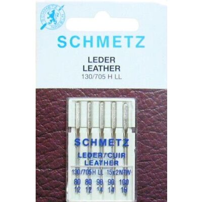 Ensemble d'aiguilles en cuir Schmetz - 80/12, 90/14, 100/16 - Aiguilles à coudre - Publicité Ensemble d'aiguilles en cuir Schmetz - 80/12, 90/14, 100/16 - Aiguilles à coudre - Publicité