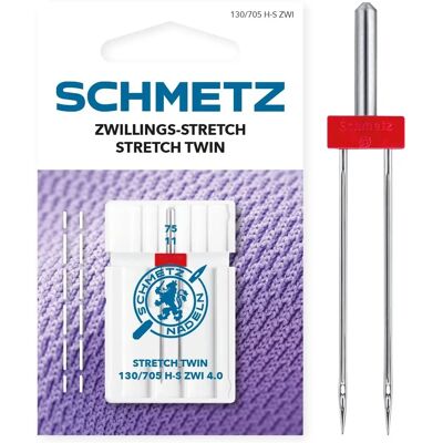 Aiguilles doubles universelles Schmetz taille 4.0/75 - Aiguilles Aiguilles doubles universelles Schmetz taille 4.0/75 - Aiguilles
