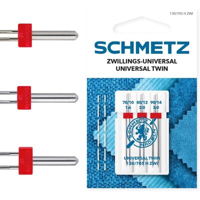Schmetz - Twin Universal - 70/10 80/12 90/14 Schmetz - Twin Universal - 70/10 80/12 90/14