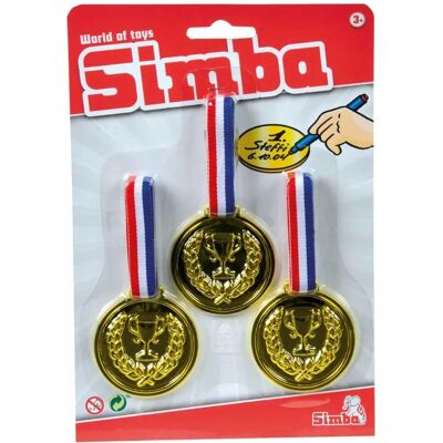 Ensemble de Médailles Simba - Médailles d'or - Diamètre 6cm Ensemble de Médailles Simba - Médailles d'or - Diamètre 6cm