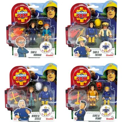 Simba Toys 109251043038 Figurines Fireman Sam - Pack de 2 Simba Toys 109251043038 Figurines Fireman Sam - Pack de 2