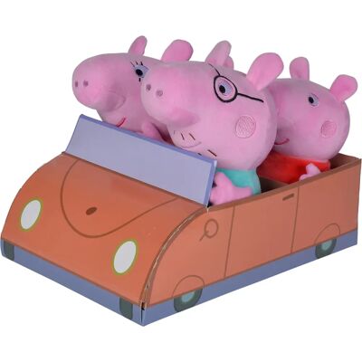 Conjunto de Peluches Família Peppa Pig - Aventura de Carro Conjunto de Peluches Família Peppa Pig - Aventura de Carro