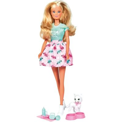 Poupée Steffi Love Kitty Love - Poupée, Rose, Vert, Accessoires pour chats Poupée Steffi Love Kitty Love - Poupée, Rose, Vert, Accessoires pour chats