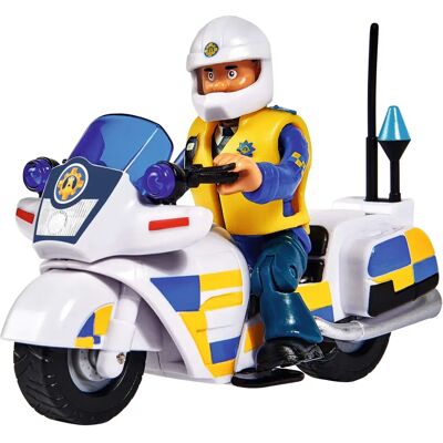 Simba Fireman Sam Polis-Motorcykel - Polisbil med figur Simba Fireman Sam Polis-Motorcykel - Polisbil med figur