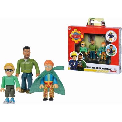 Simba Fireman Sam Superhjälte Figurset - 3 Rörliga Figurer Simba Fireman Sam Superhjälte Figurset - 3 Rörliga Figurer