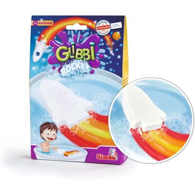 Glibbi Rocket - Bunte Badebombe mit Raketen-Effekt - Sicher & Spaß Glibbi Rocket - Bunte Badebombe mit Raketen-Effekt - Sicher & Spaß