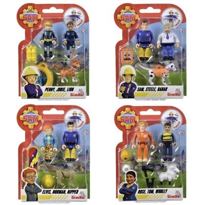 Set di 2 figure di Sam pompiere Simba - Action Figures Set di 2 figure di Sam pompiere Simba - Action Figures