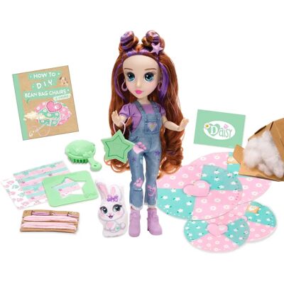 BeKind Daisy Eco Fashion Doll - Red and Purple Streaks BeKind Daisy Eco Fashion Doll - Red and Purple Streaks