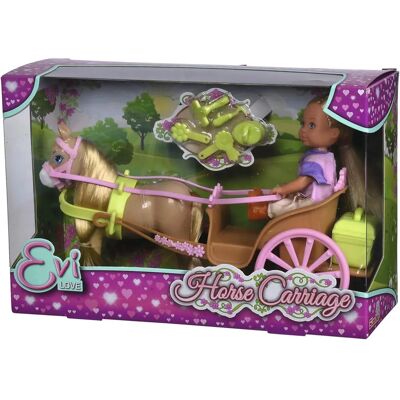 Poupée bébé Simba Evi Love - Calèche et son cheval - 3+ ans - Publicité Poupée bébé Simba Evi Love - Calèche et son cheval - 3+ ans - Publicité