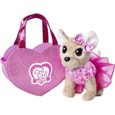 Chi Chi Love Plysch Hund - Hjärtväska - Plysch leksak Chi Chi Love Plysch Hund - Hjärtväska - Plysch leksak
