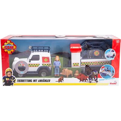 Simba Fire Truck with Trailer - Rescue Vehicle Toy Simba Fire Truck with Trailer - Rescue Vehicle Toy